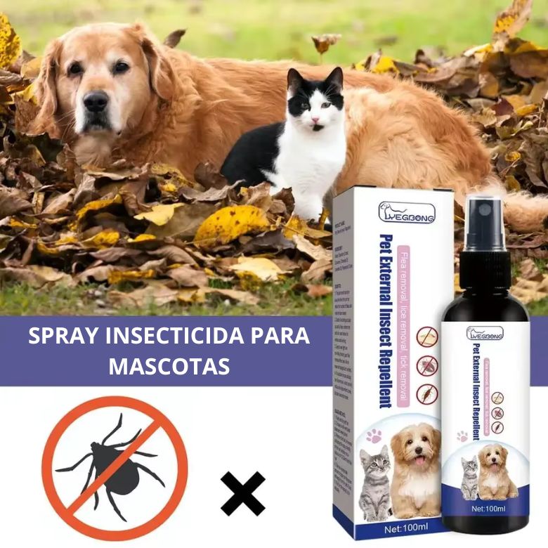 SPRAY INSECTICIDA PARA MASCOTAS